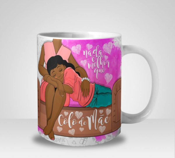 Caneca Nada é Melhor que Colo de Mãe - Menina (Mod.3)