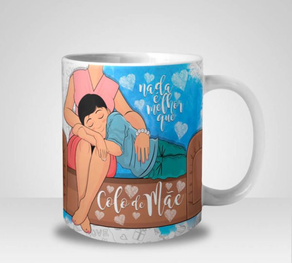 Caneca Nada é Melhor que Colo de Mãe - Menino (Mod.1)