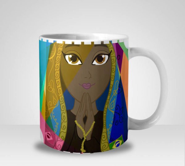 Caneca Nossa Senhora Rogai por Nós