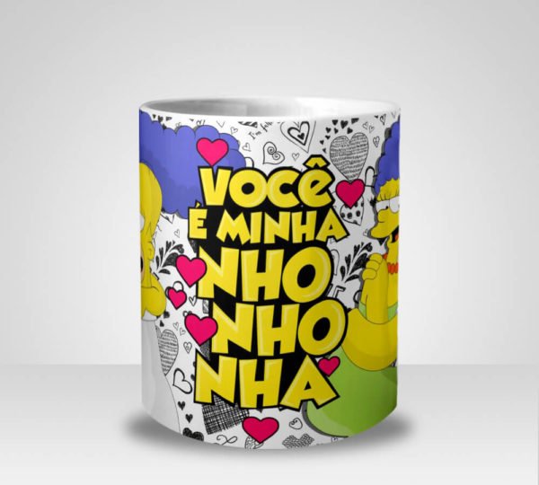 Caneca Os Simpsons Você é minha Nhonhonha