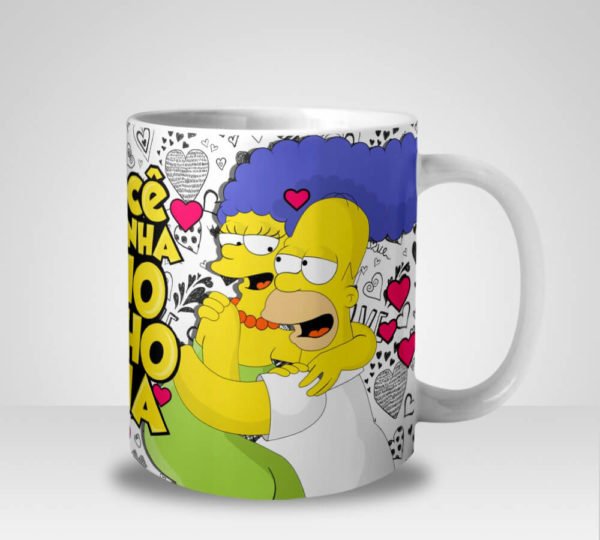 Caneca Os Simpsons Você é minha Nhonhonha