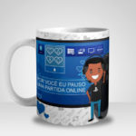 Caneca Por Você eu Pauso uma Partida Online no Playstation (Mod.1)