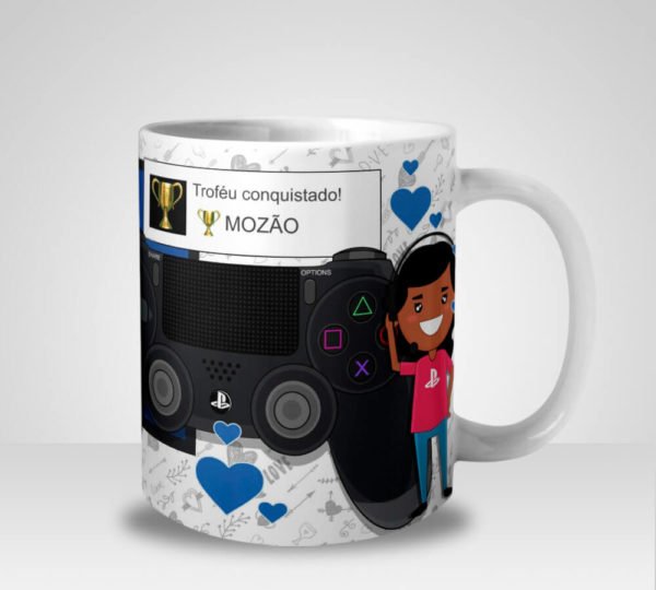 Caneca Por Você eu Pauso uma Partida Online no Playstation (Mod.1)