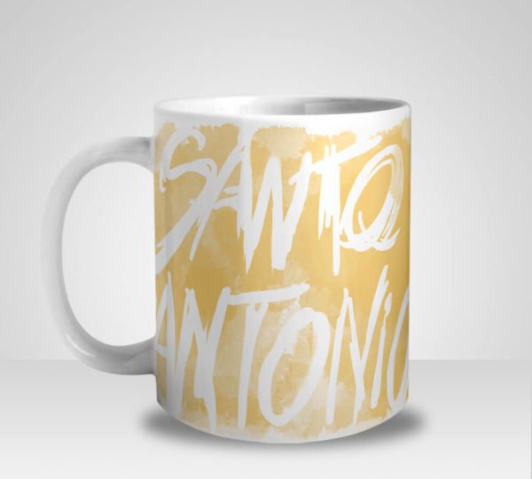 Caneca Santo Antônio de Cabeça para Baixo