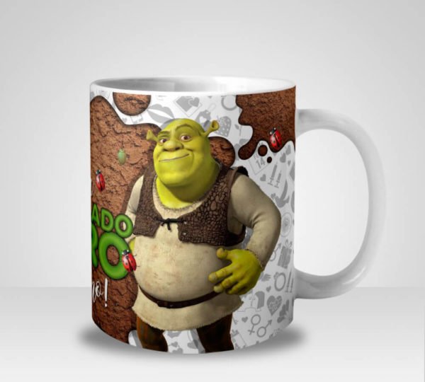 Caneca Shrek Meu Namorado ogro Te Amo