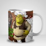 Caneca Shrek Meu Namorado ogro Te Amo com Foto