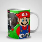 Caneca Super Mario Bros e Princesa Gamers com Foto