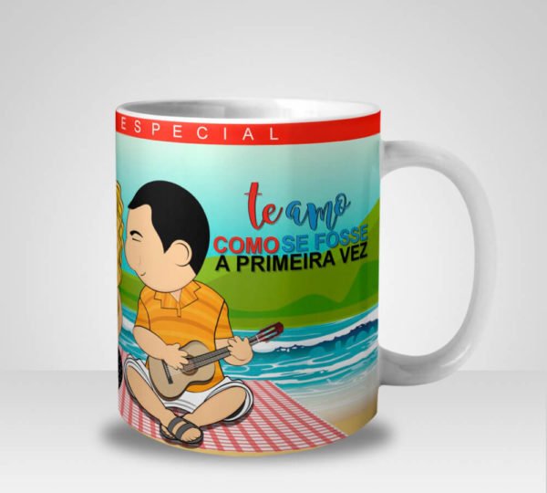 Caneca Te Amo como se fosse a Primeira Vez com Foto