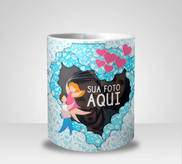 Caneca Você me Deixa nas Nuvens com Foto (Mod.1)