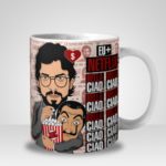 Caneca Eu + Netflix = Bella Ciao Professor