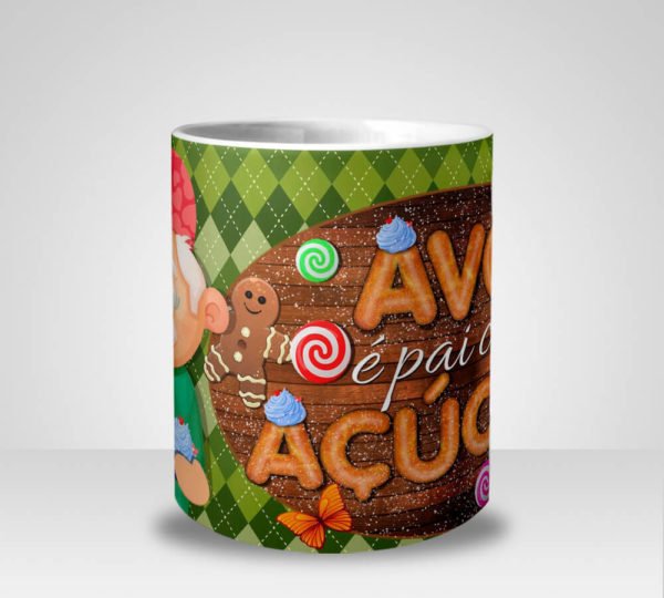 Caneca Vovô é Pai com Açúcar