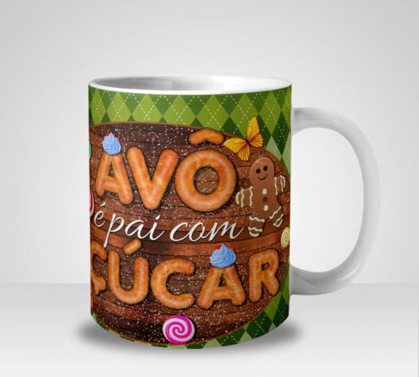 Caneca Vovô é Pai com Açúcar