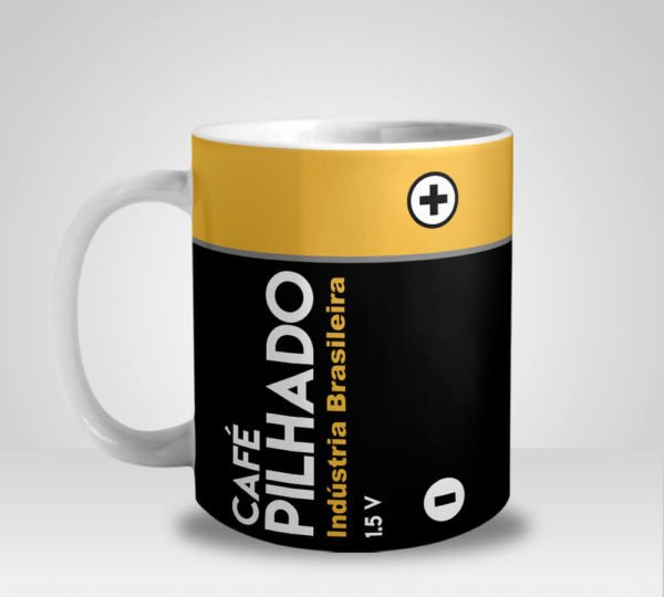 Caneca Personalizada Café Pilhado