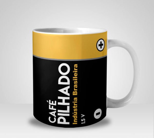 Caneca Personalizada Café Pilhado