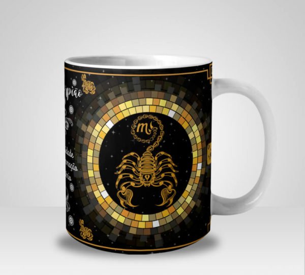 Caneca Signos do Zodíaco Escorpião