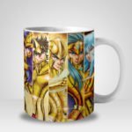 Caneca Os Cavaleiros dos Zodíaco Ouro