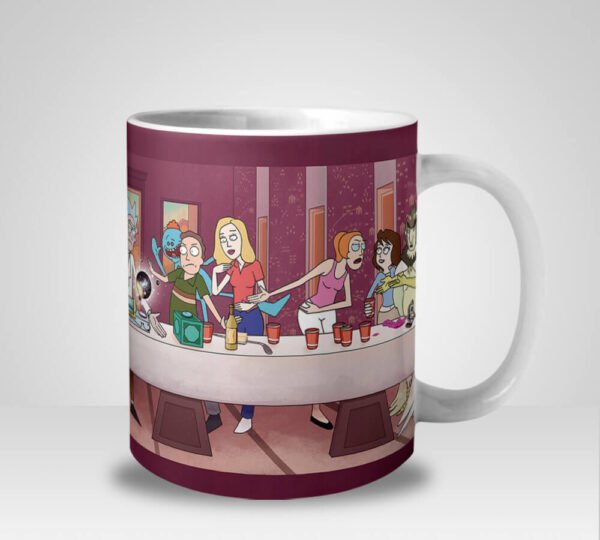 Caneca Rick and Morty Última Ceia