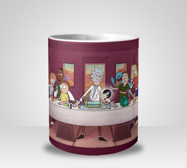 Caneca Rick and Morty Última Ceia