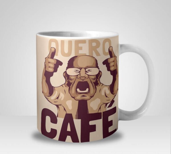 Caneca Quero Café Meme